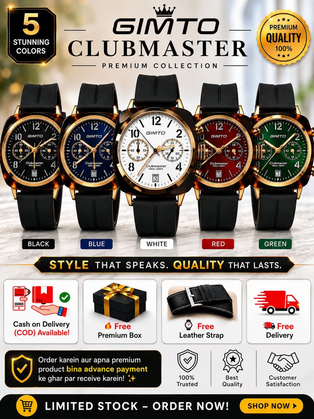 Heritage Edition Steel Chronograph Watch